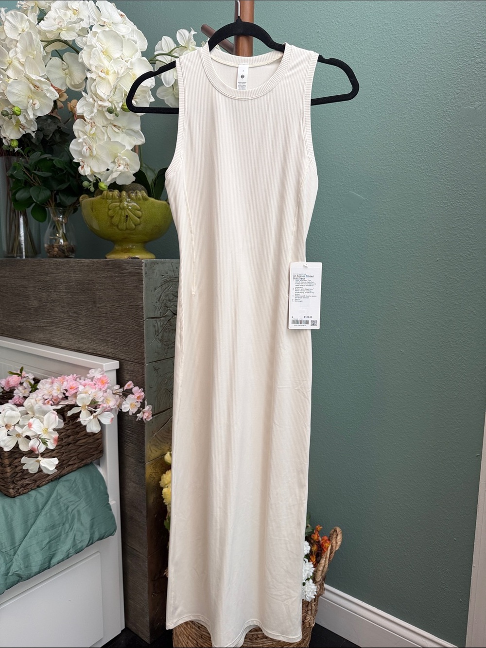 LULULEMON All Aligned Ribbed Midi Dress